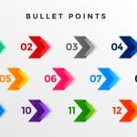 Image of numbered bullet points