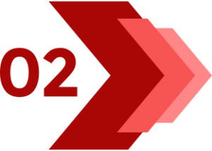 Red 3-step-process arrow