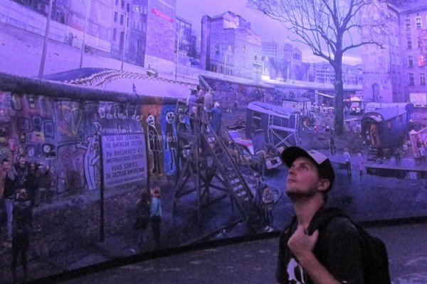 John inside the The Berlin Wall 360 Museum